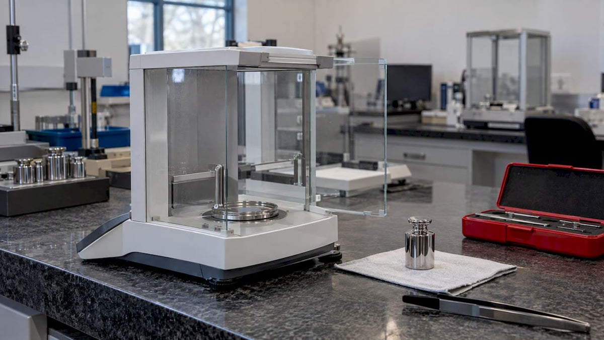 Microbalance calibration SOP aligned to EURAMET cg-18 and USP <41>