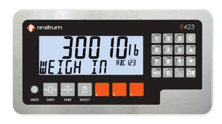 Rinstrum R423 Series - Stainless Steel Panel Mount Indicator